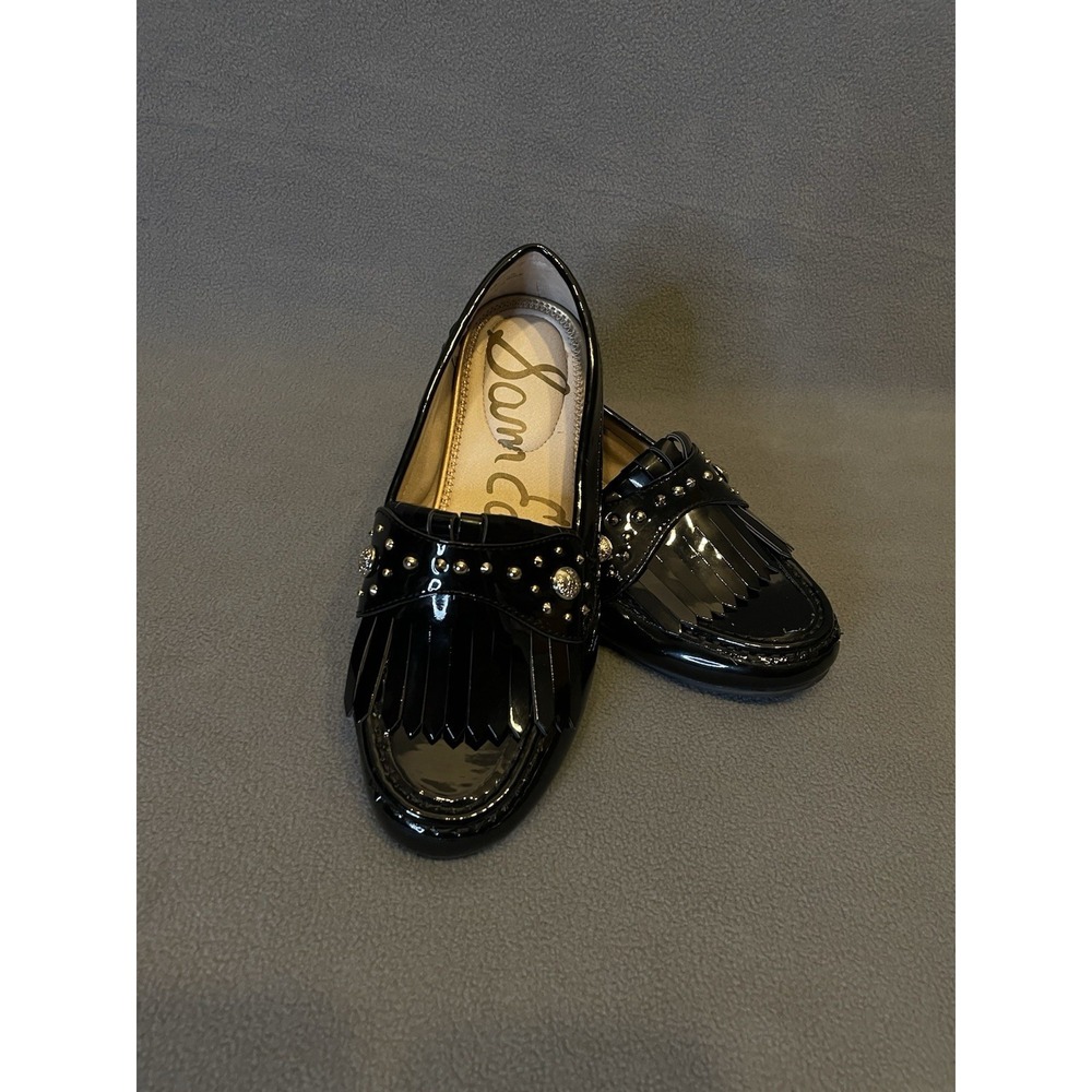 Sam Edelman Girls Gabriella Sz4 Patten Leather Loafers